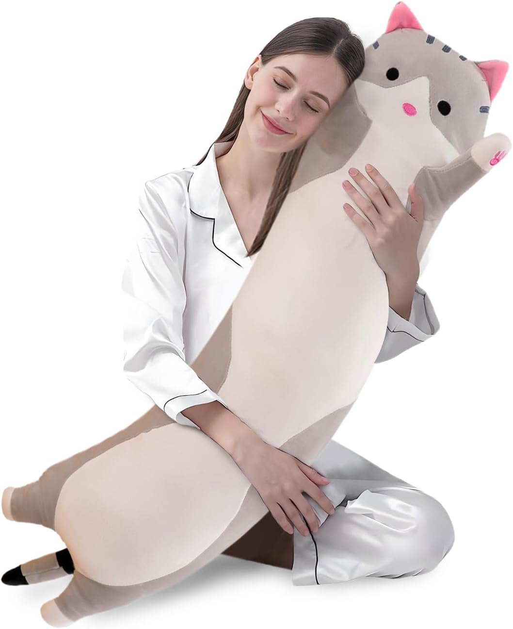 Shangman Plush Cat Pillow Toy for Kids