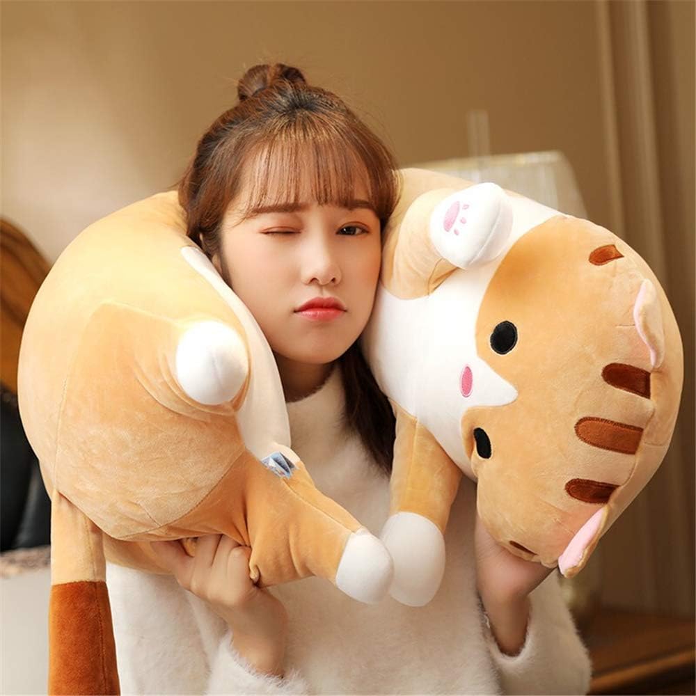Shangman Plush Cat Pillow Toy for Kids and Girlfriend