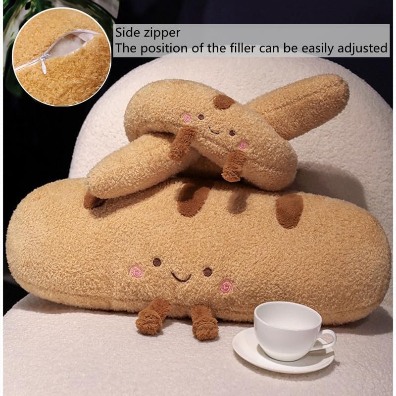Cute Baguette Bread Plush Throw Pillow