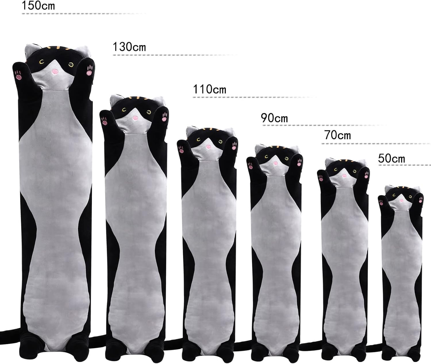 Wuyu Plush Cat Pillow Soft Hugging Toy