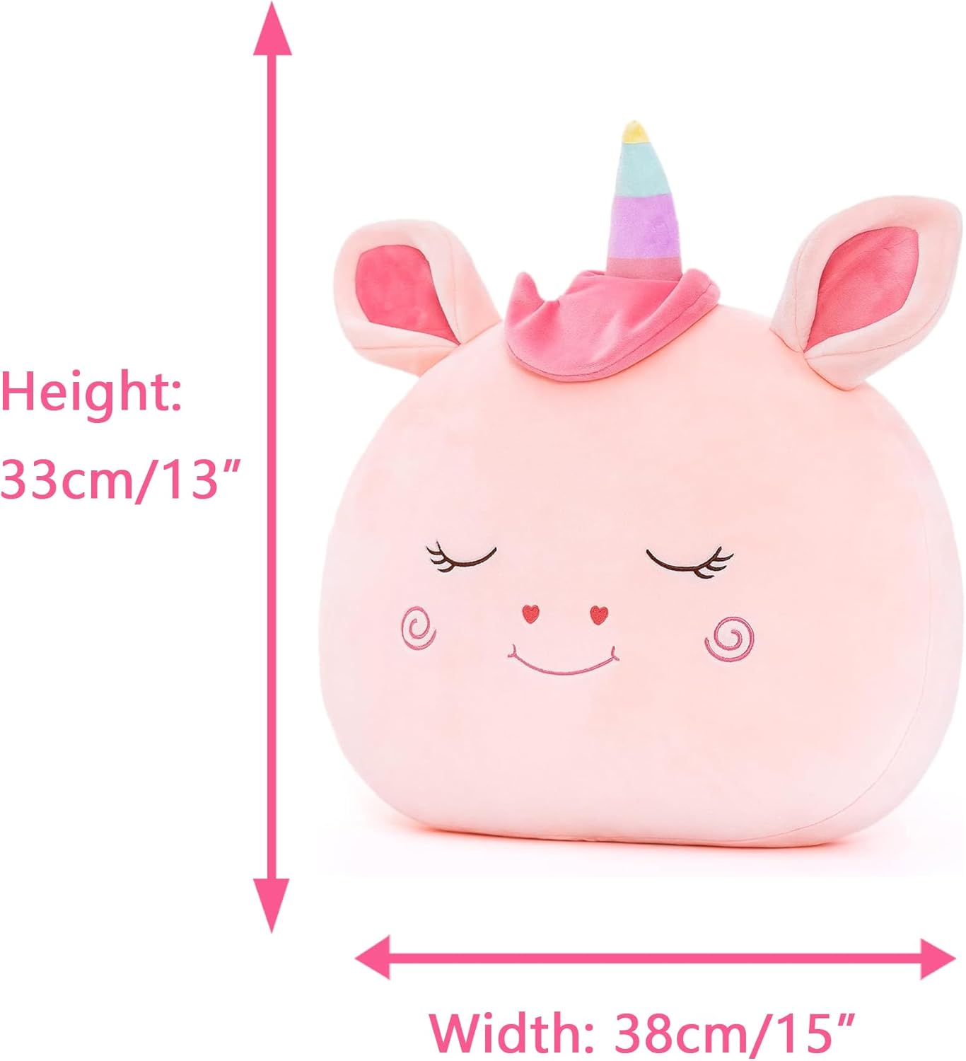 Stuffed Unicorn Plush Pillow Toy for Kids