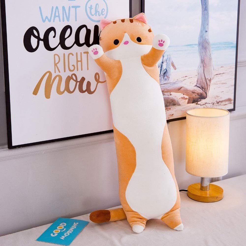 Shangman Plush Cat Pillow Toy for Kids and Girlfriend