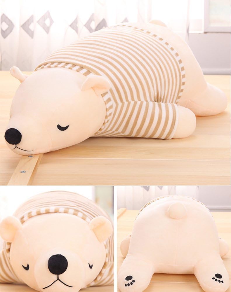 MMTTAO 24 Inch Stuffed Polar Bear Plush Toy