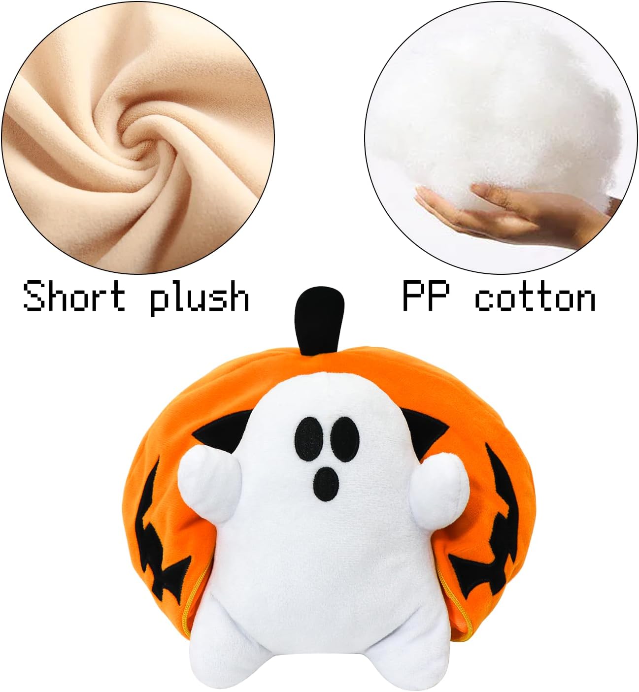 Halloween Pumpkin Ghost Plush Pillow