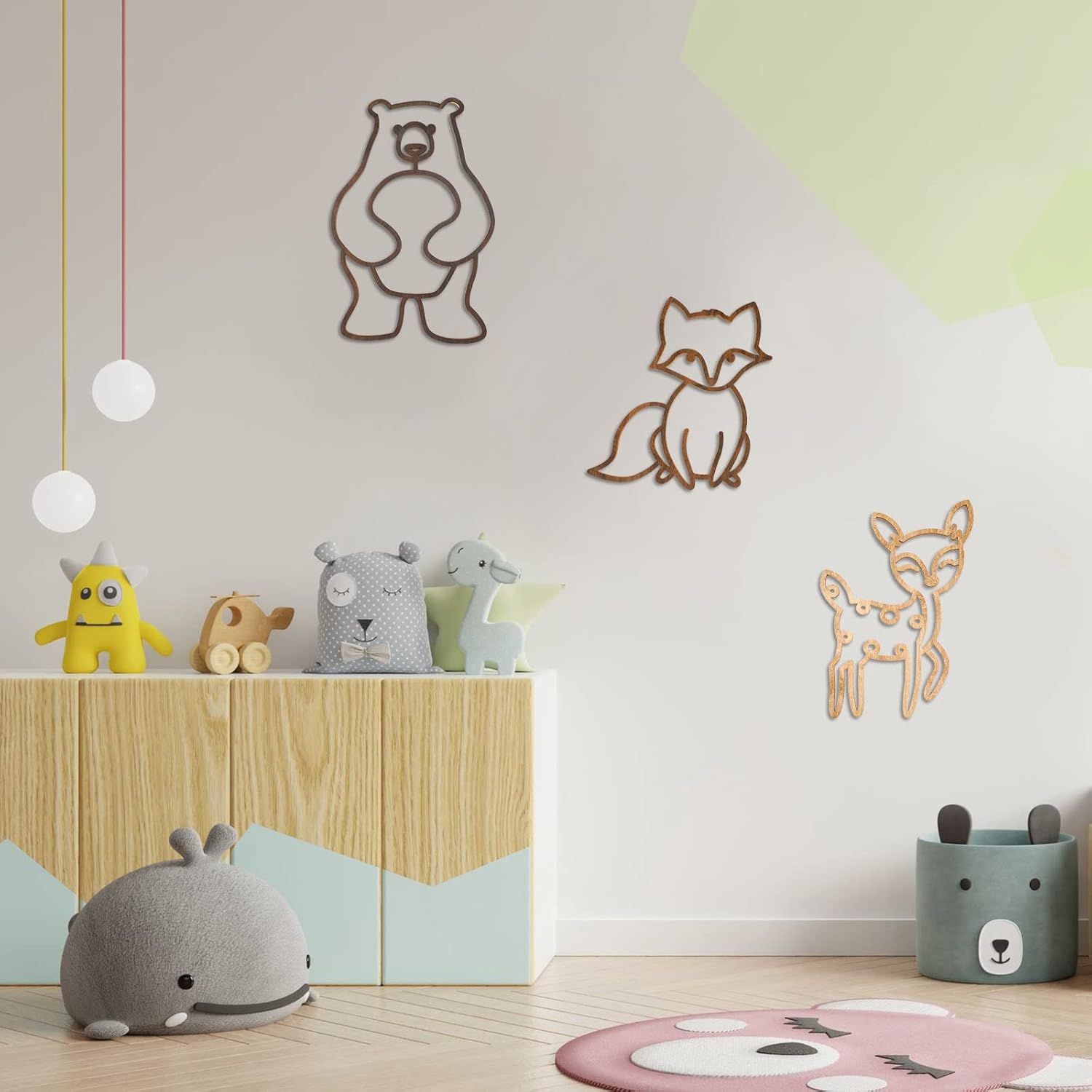 Yulejo 3 Piece Jungle Theme Wall Decor Set