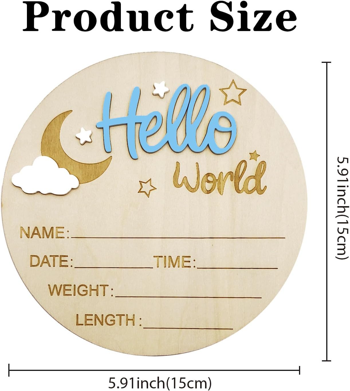 Baby Announcement Sign and Pen