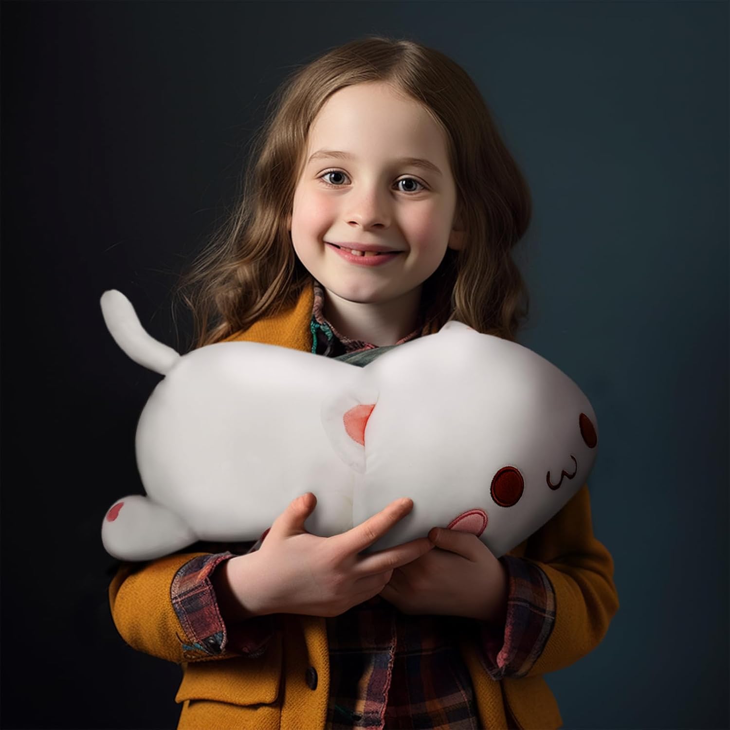 AFAN Cat Plush Pillow Toy for Kids Room Decor