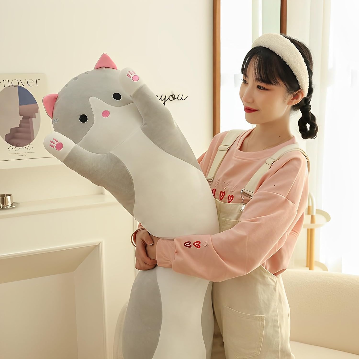 Wuyu Cute Plush Cat Pillow Toy