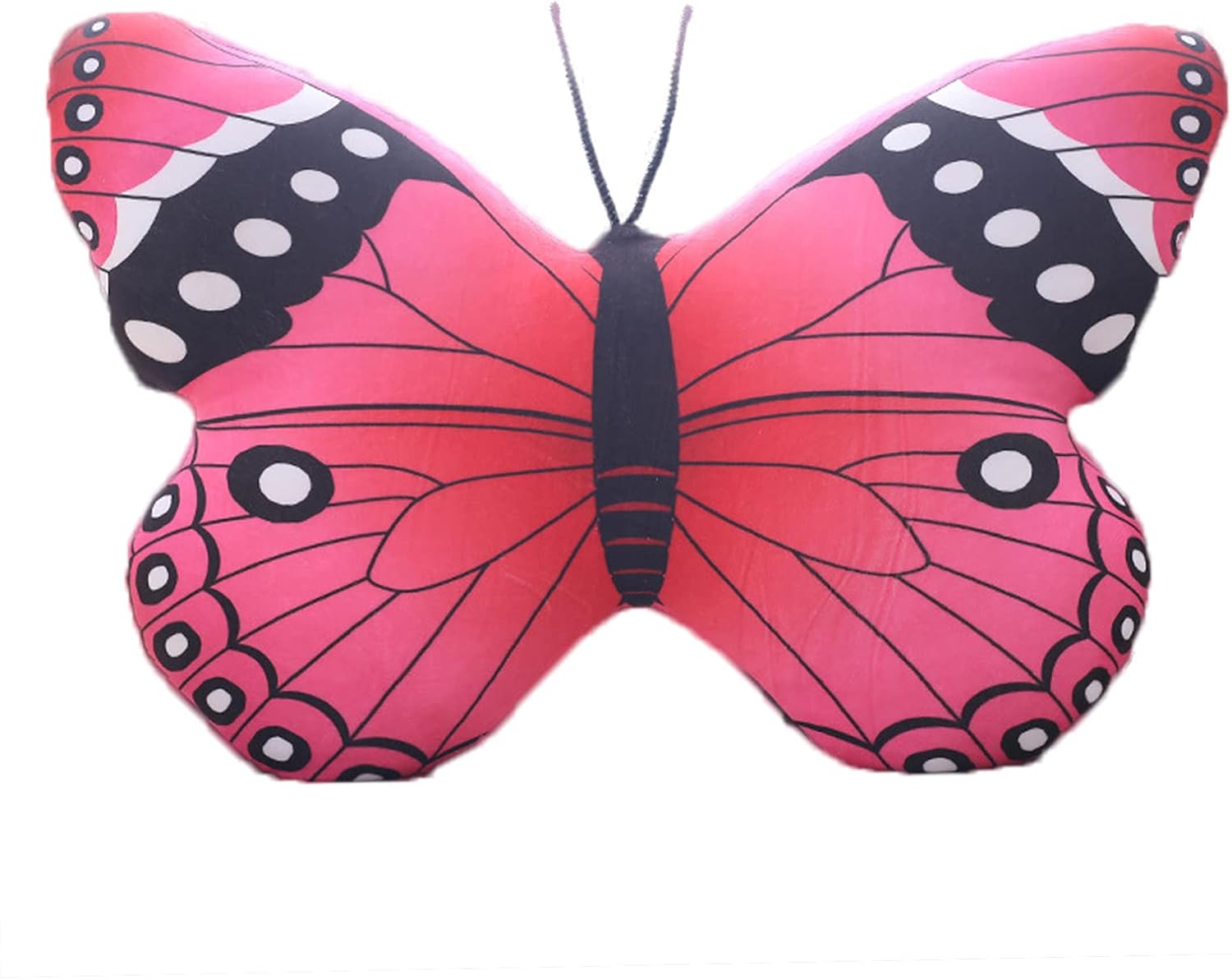 Butterfly Plush Pillow Kawaii Toy Pink 16x12 Inch