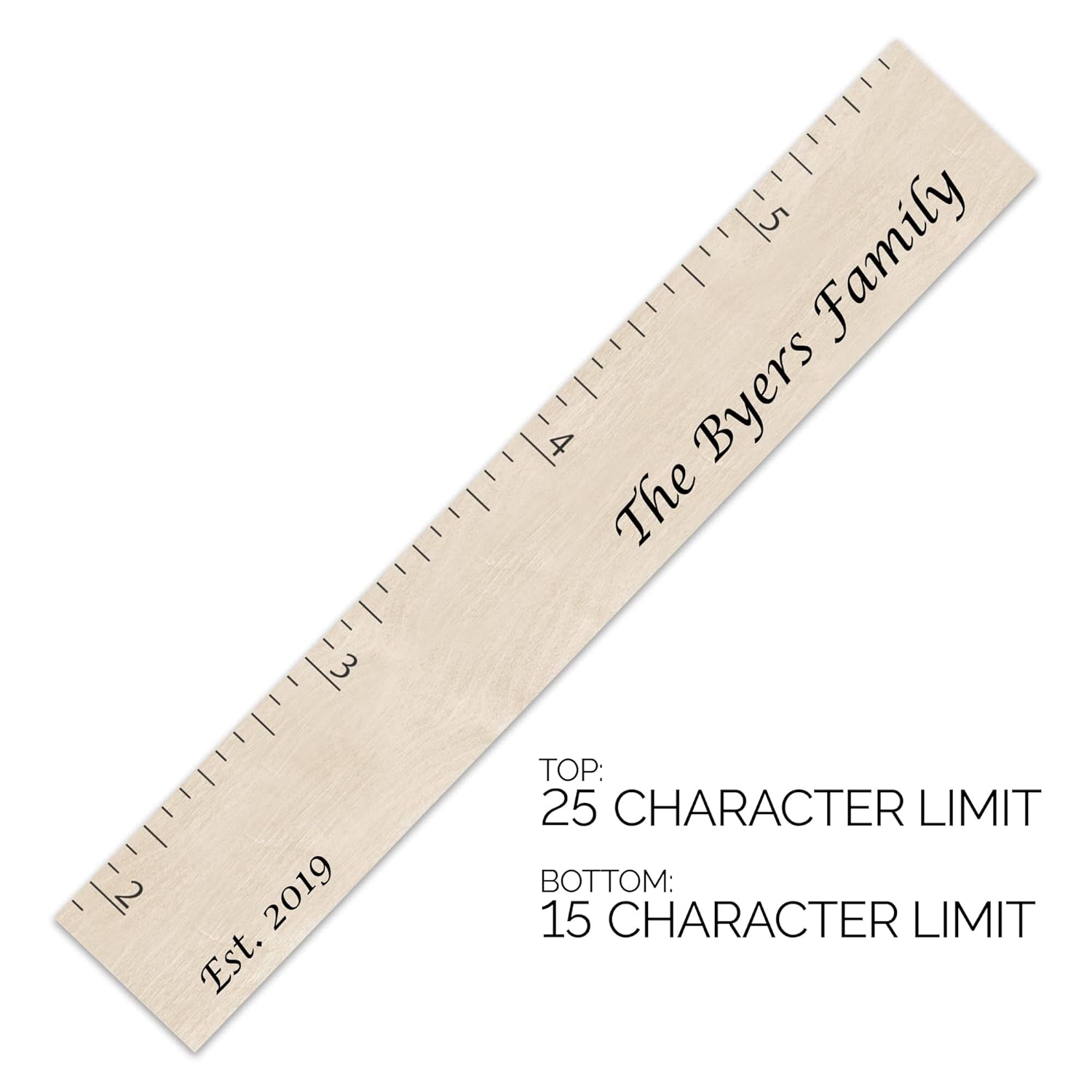 Personalized Growth Chart for Kids Wall