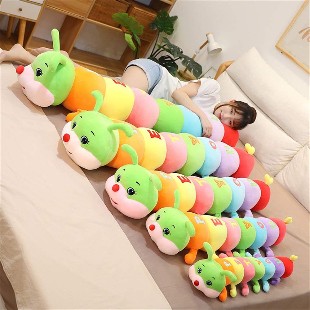 Multicolor Caterpillar Plush Hugging Pillow