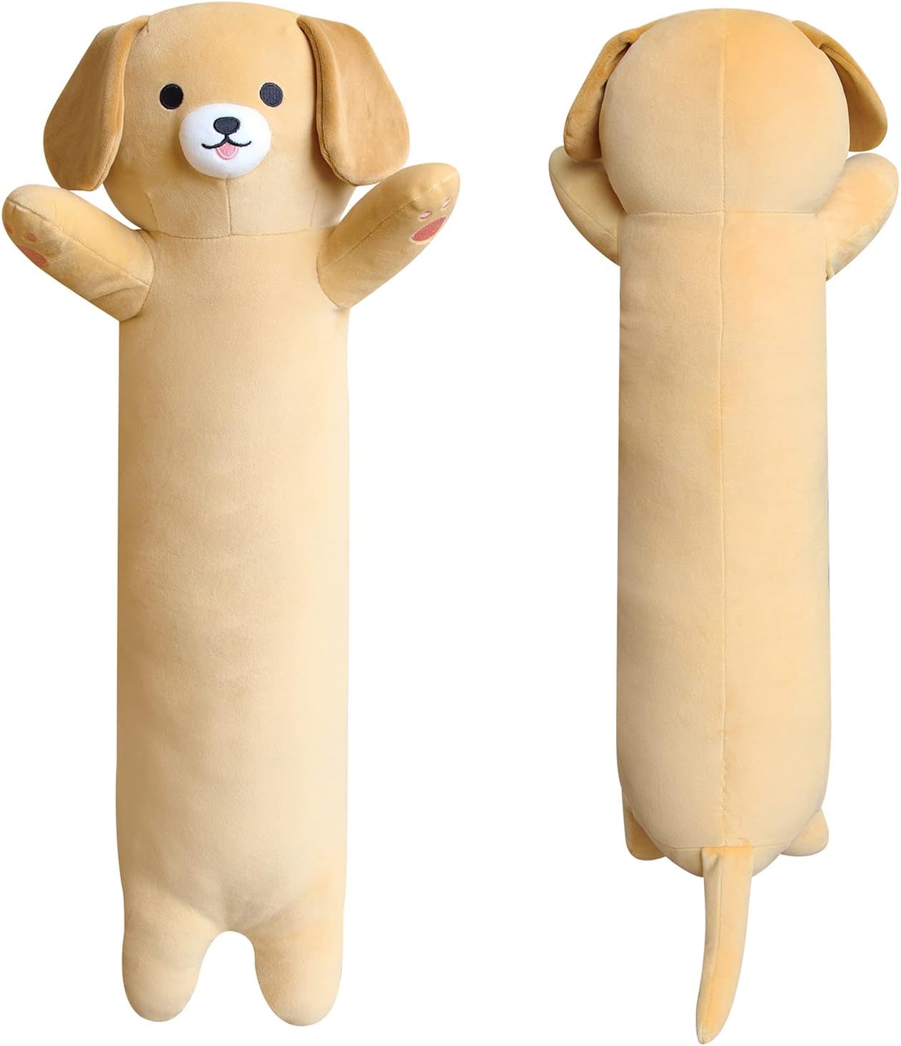 JEROKUMI Long Dog Plush Pillow 26 Inch