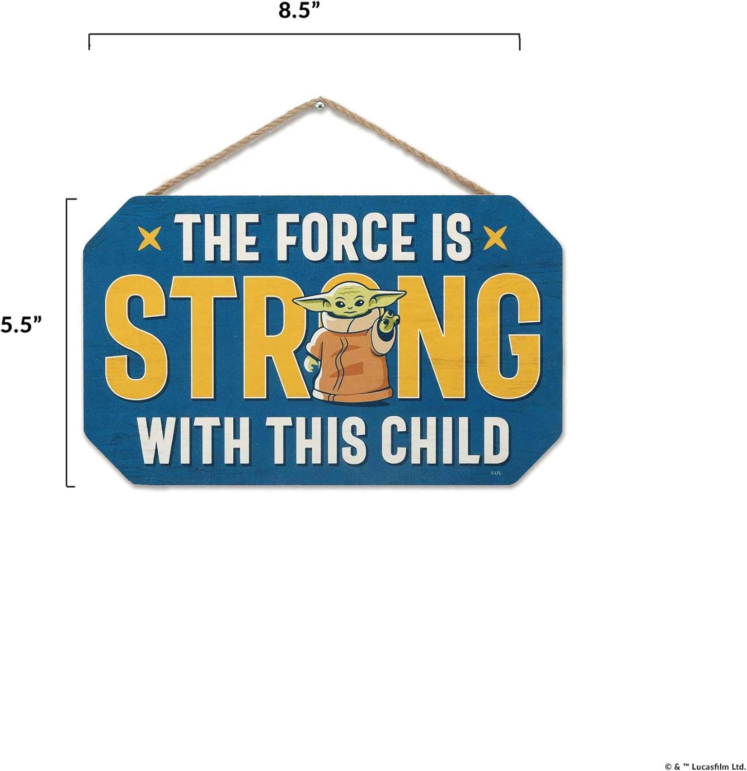 Disney Star Wars Baby Yoda Wall Sign