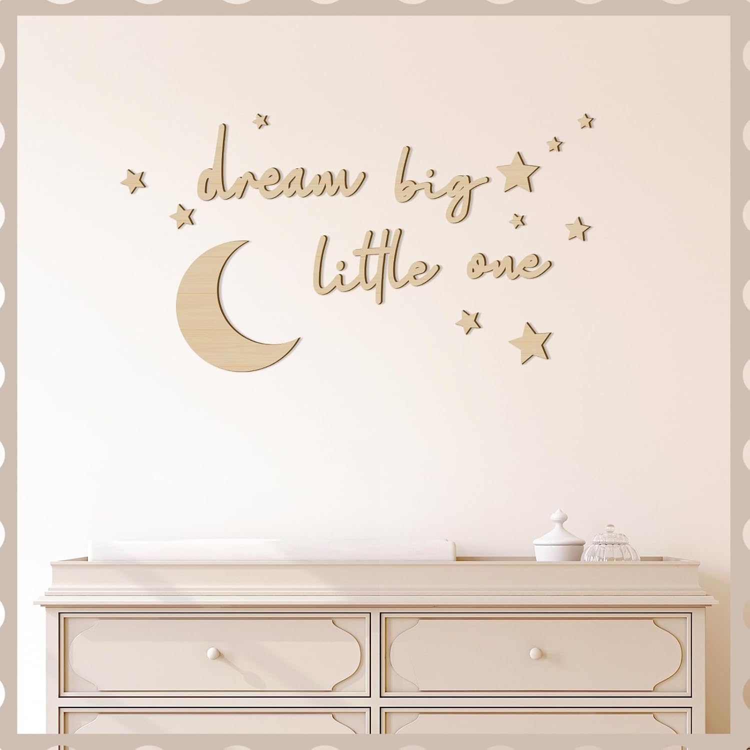 15 Pcs Wooden Nursery Wall Decor Set