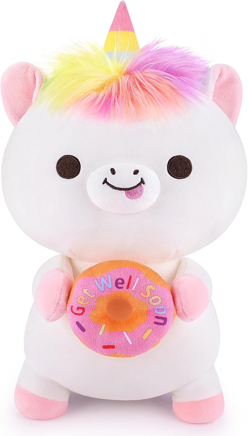 Achwishap Get Well Soon Unicorn Plush Pillow