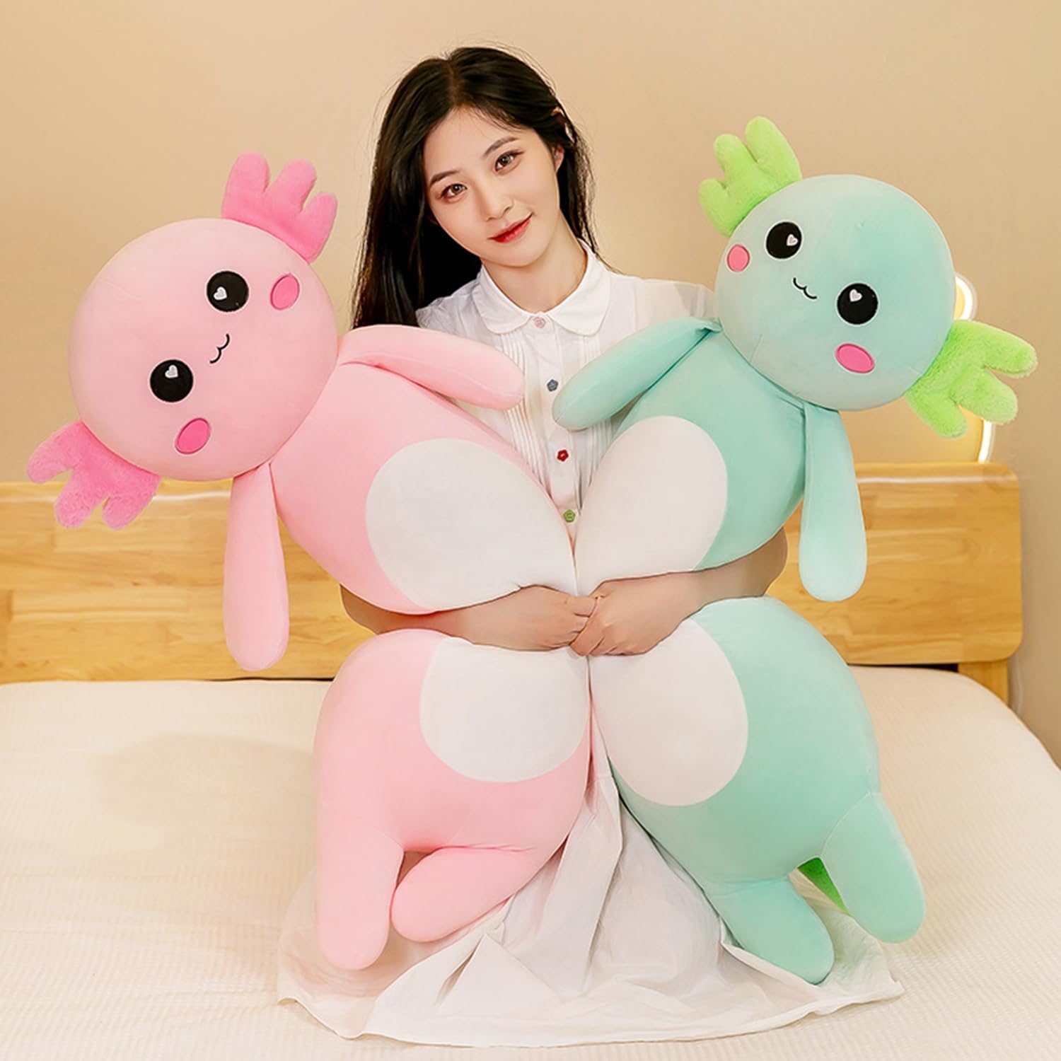 Pink Axolotl Plush Pillow 65cm