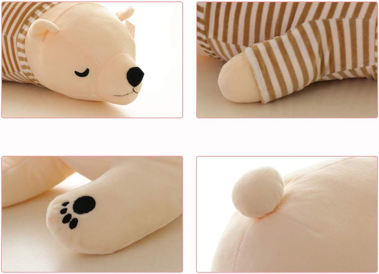MMTTAO 24 Inch Stuffed Polar Bear Plush Toy