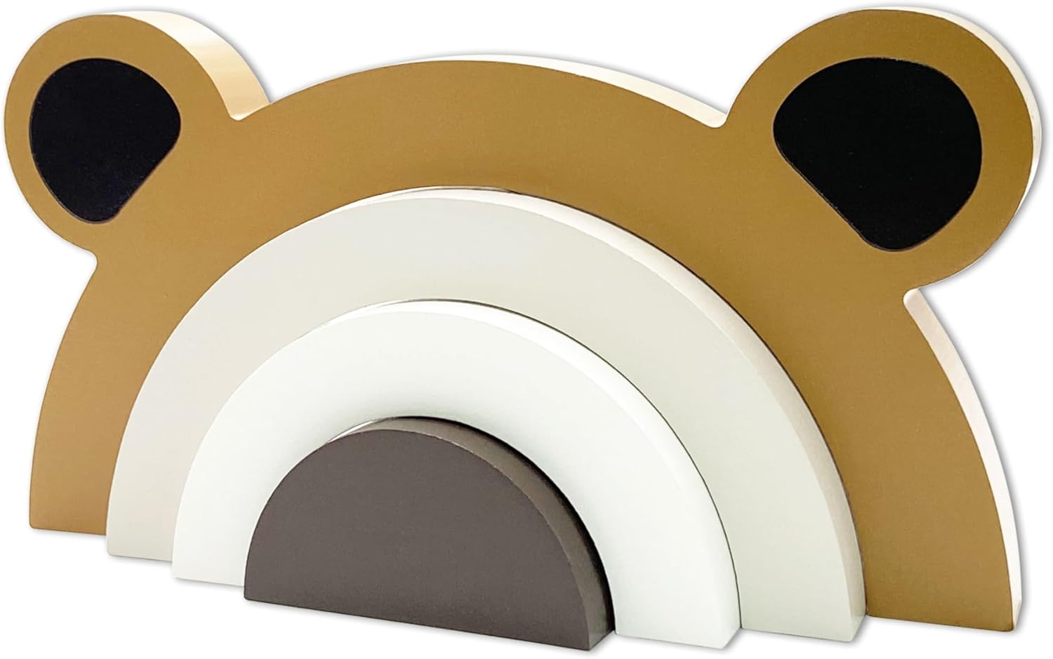 Wooden Bear Rainbow Decor for Nursery Room