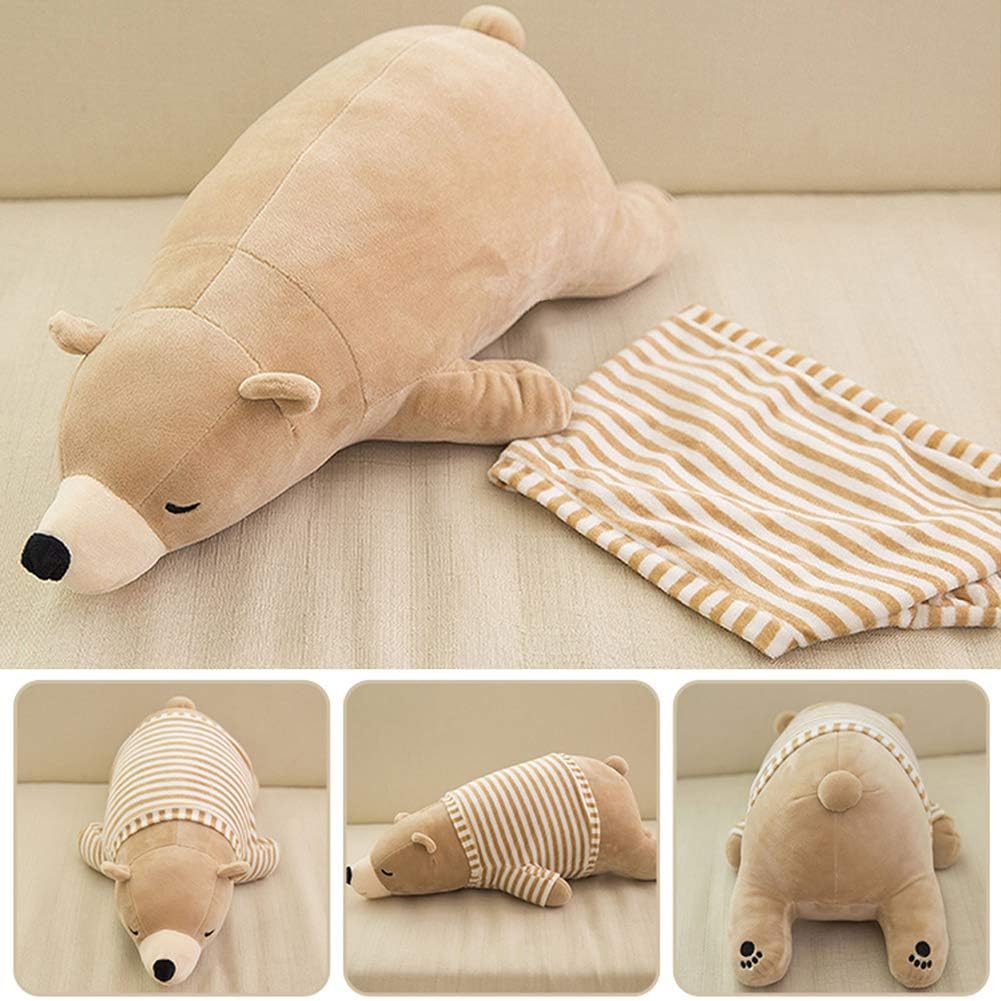 MMTTAO Polar Bear Plush Pillow 14 Inch