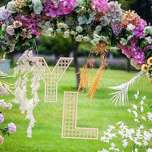 8 Inch Wooden Rattan Letter A Wall Decor