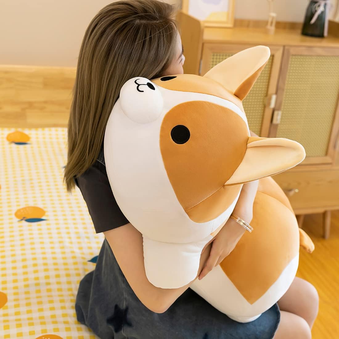 Yeqivo Corgi Plush Pillow Toy 80cm