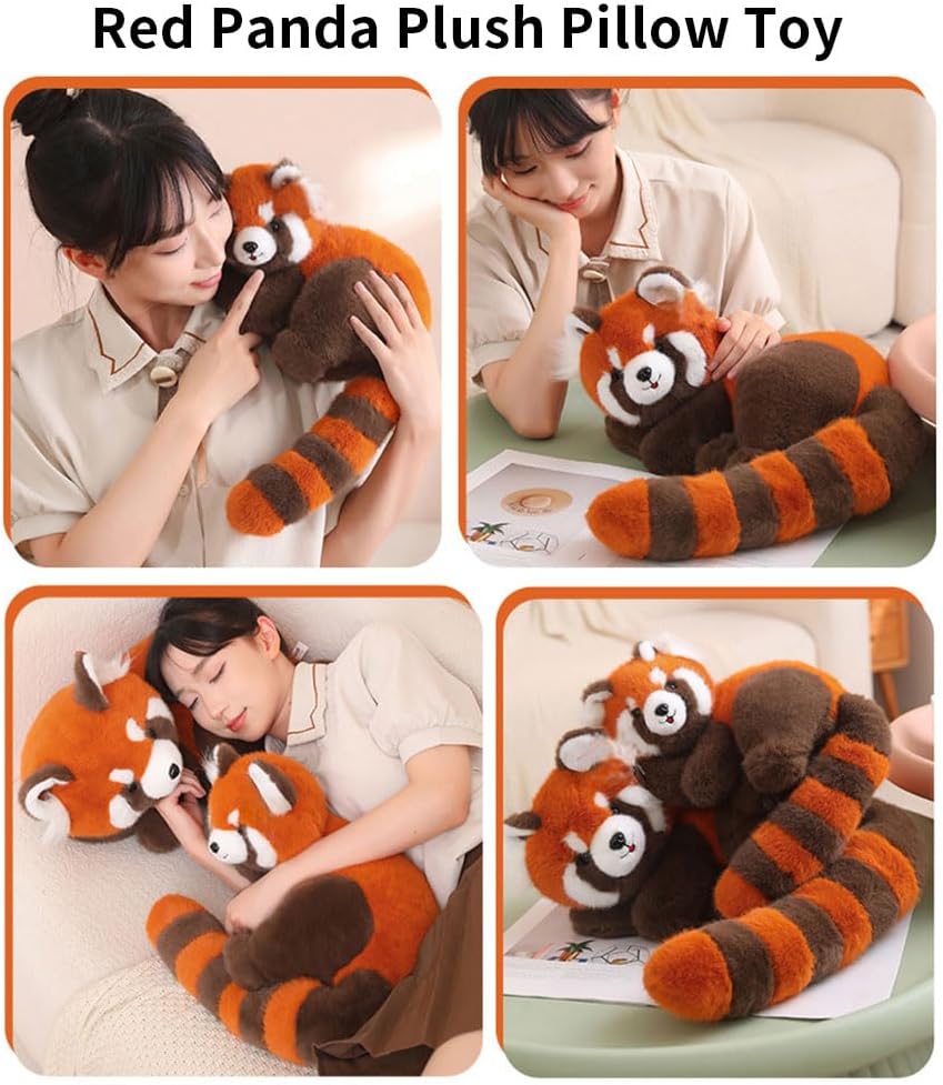 98 Inch Red Panda Weighted Plush