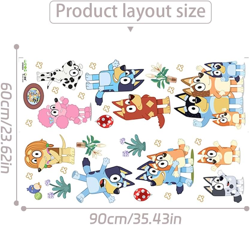 DERUN Trading Wall Decals Cute Poodle Stickers