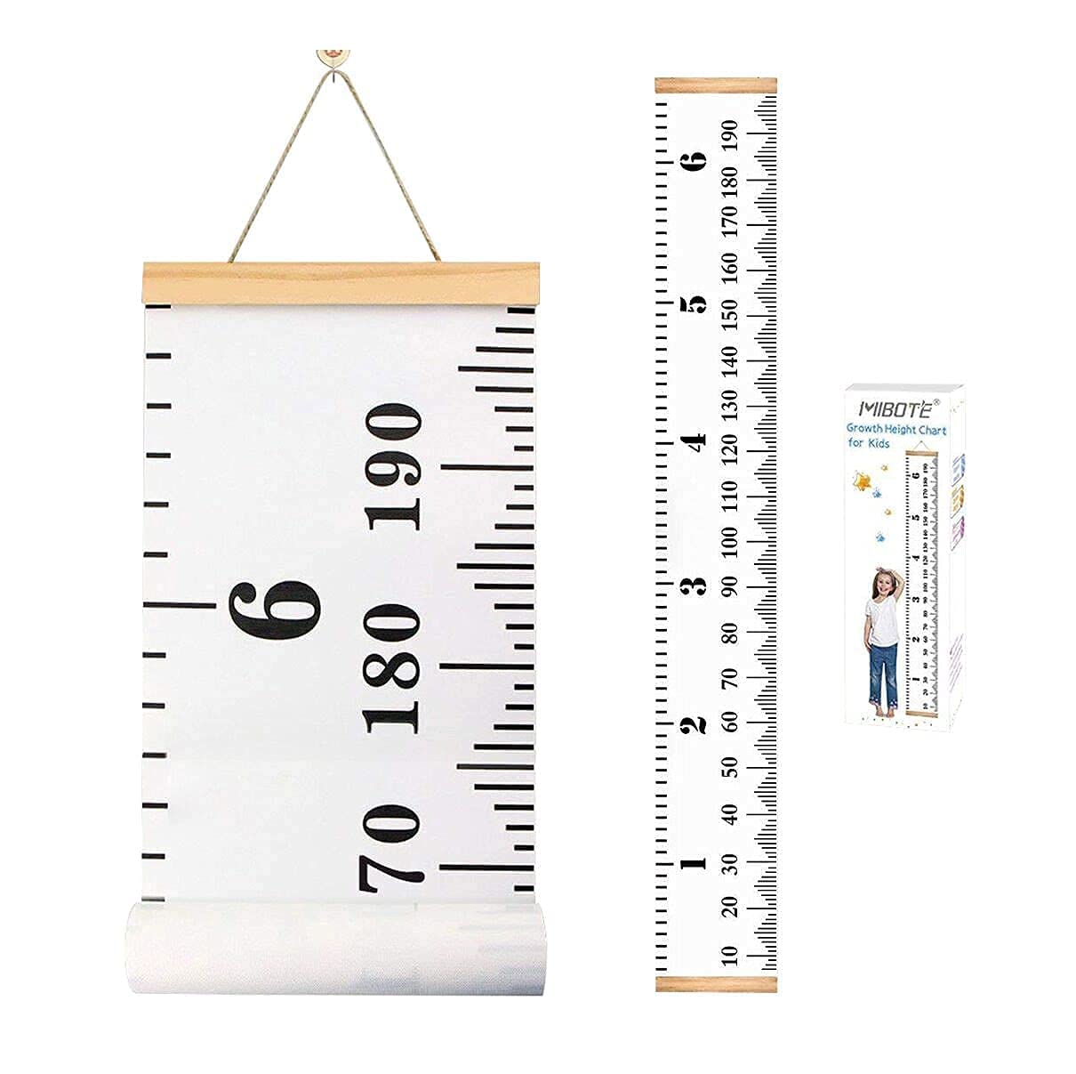 Mibote Baby Growth Chart Wall Decor