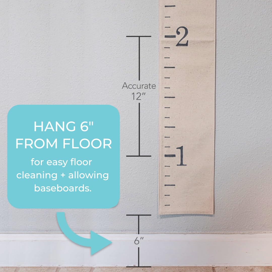 Canvas Growth Chart Ruler for Kids
