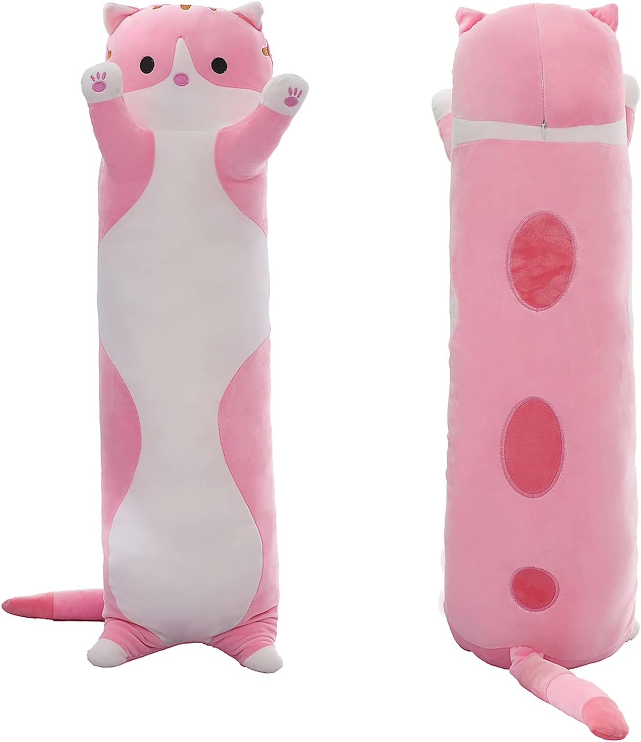 Cute Cat Plush Long Body Pillow
