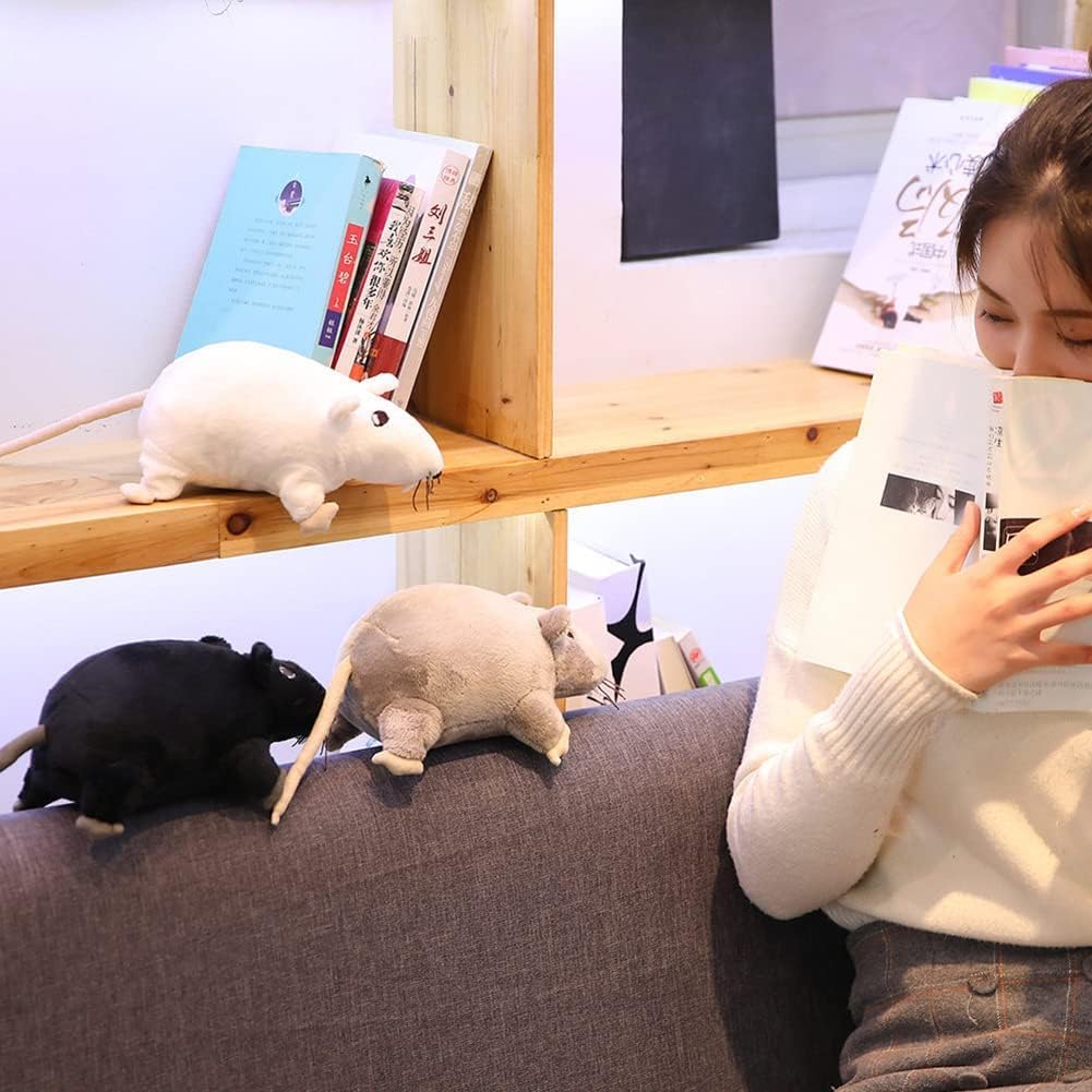 7 Inch Rat Plush Pillow for Kids and Decor