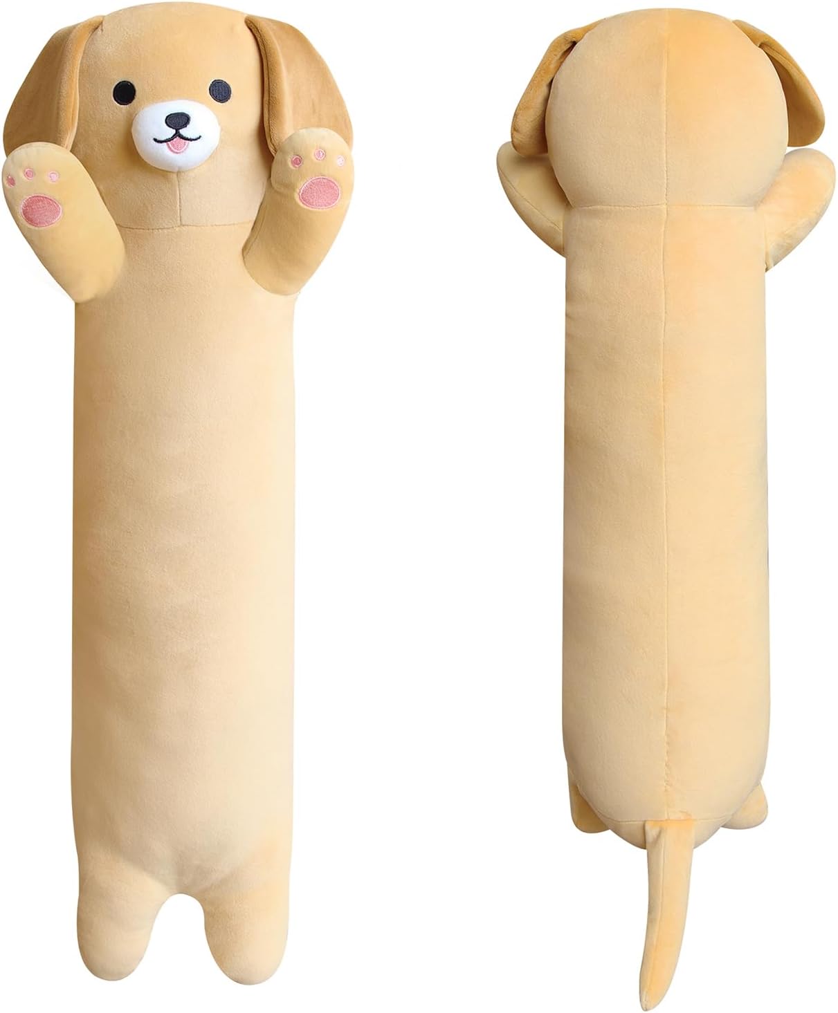 Long Dog Plush Hugging Pillow for Kids and Adults
