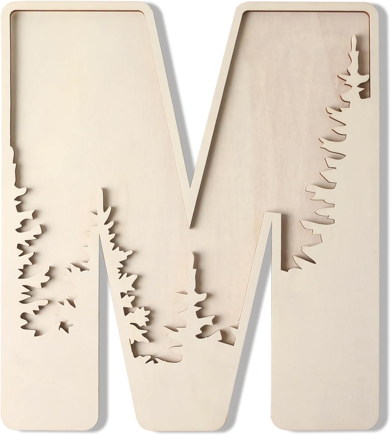 Woodland Layered Wooden Letters 12 Inch