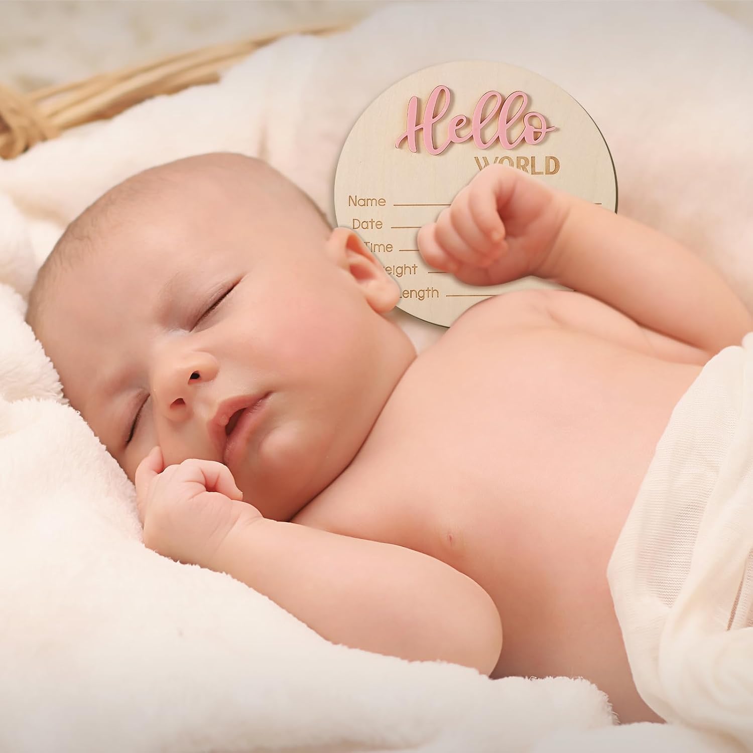 Hello World Newborn Welcome Sign