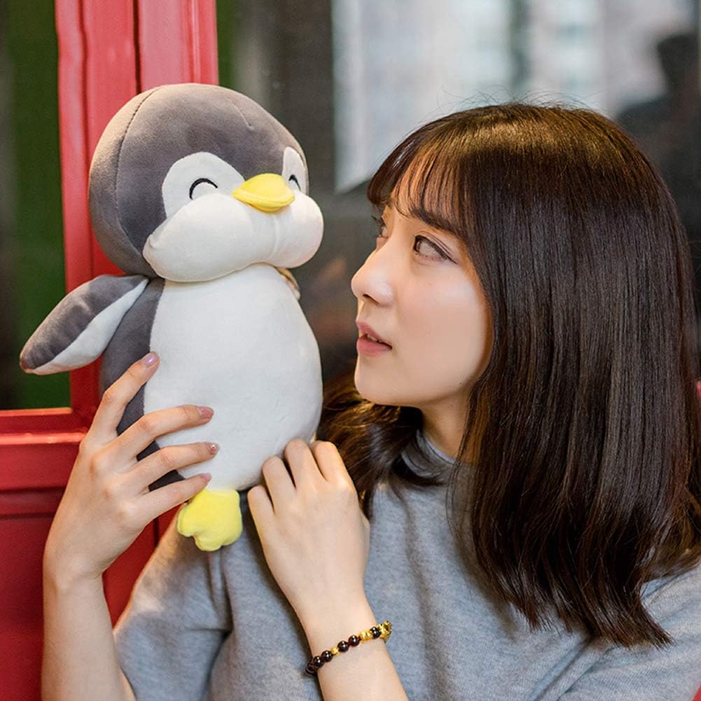 12 Inch Gray Stuffed Penguin Plush Toy 1