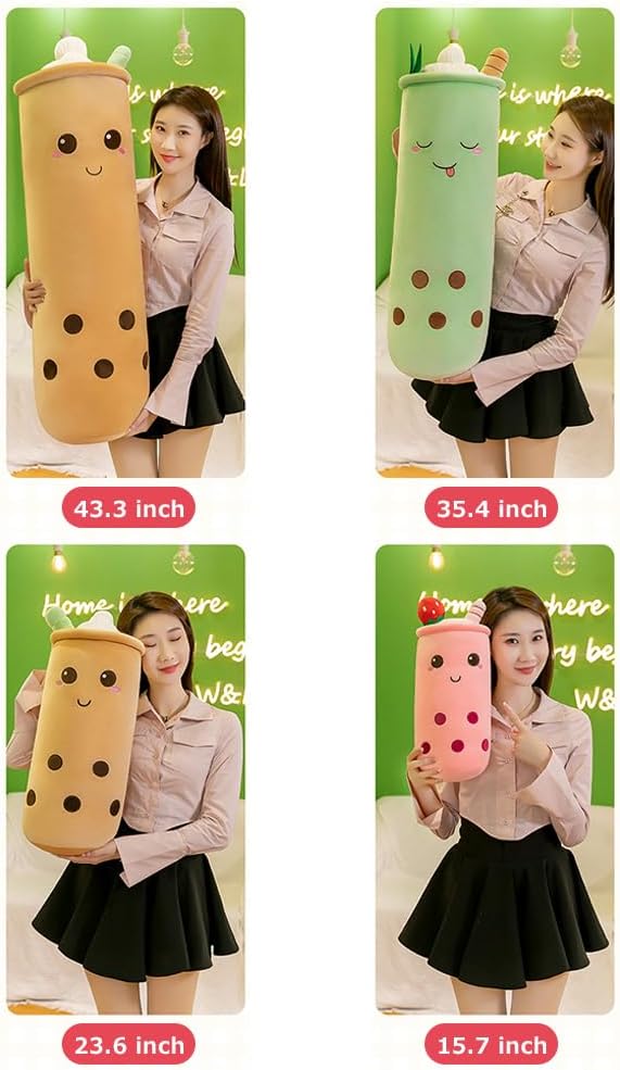 Cute Milk Tea Plush Pillow Toy