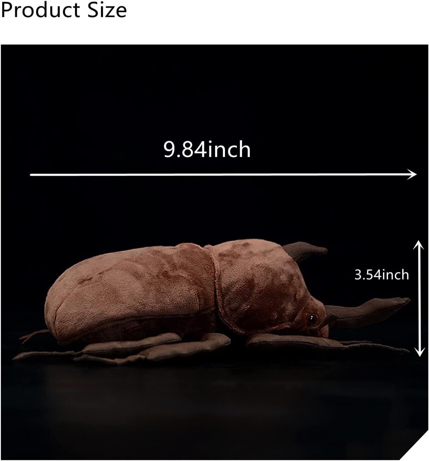 Tiny Heart Simulated Atlas Beetle Plush Toy