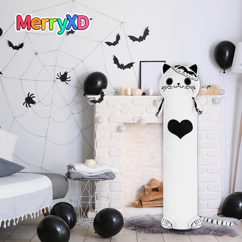 MerryXD Kawaii Cat Plush Body Pillow