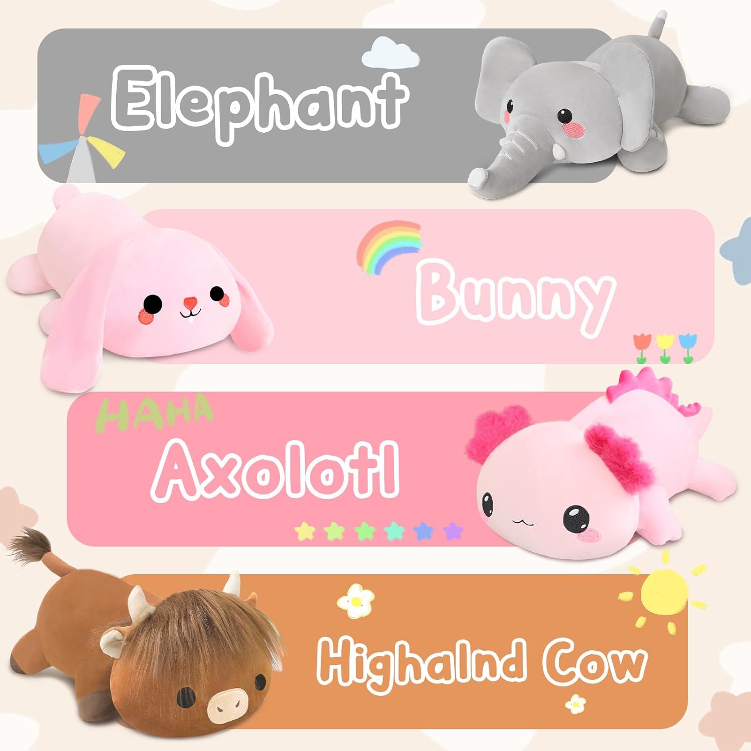 Weighted Bunny Plush Toy for Snuggling and Relaxation