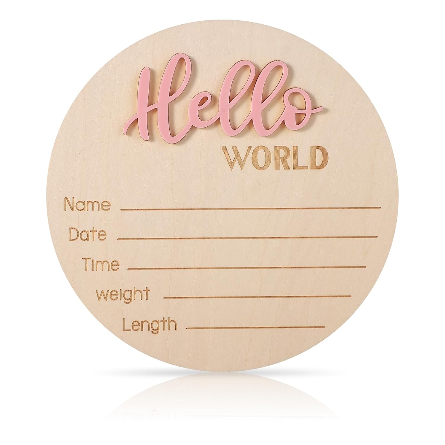 Hello World Newborn Welcome Sign