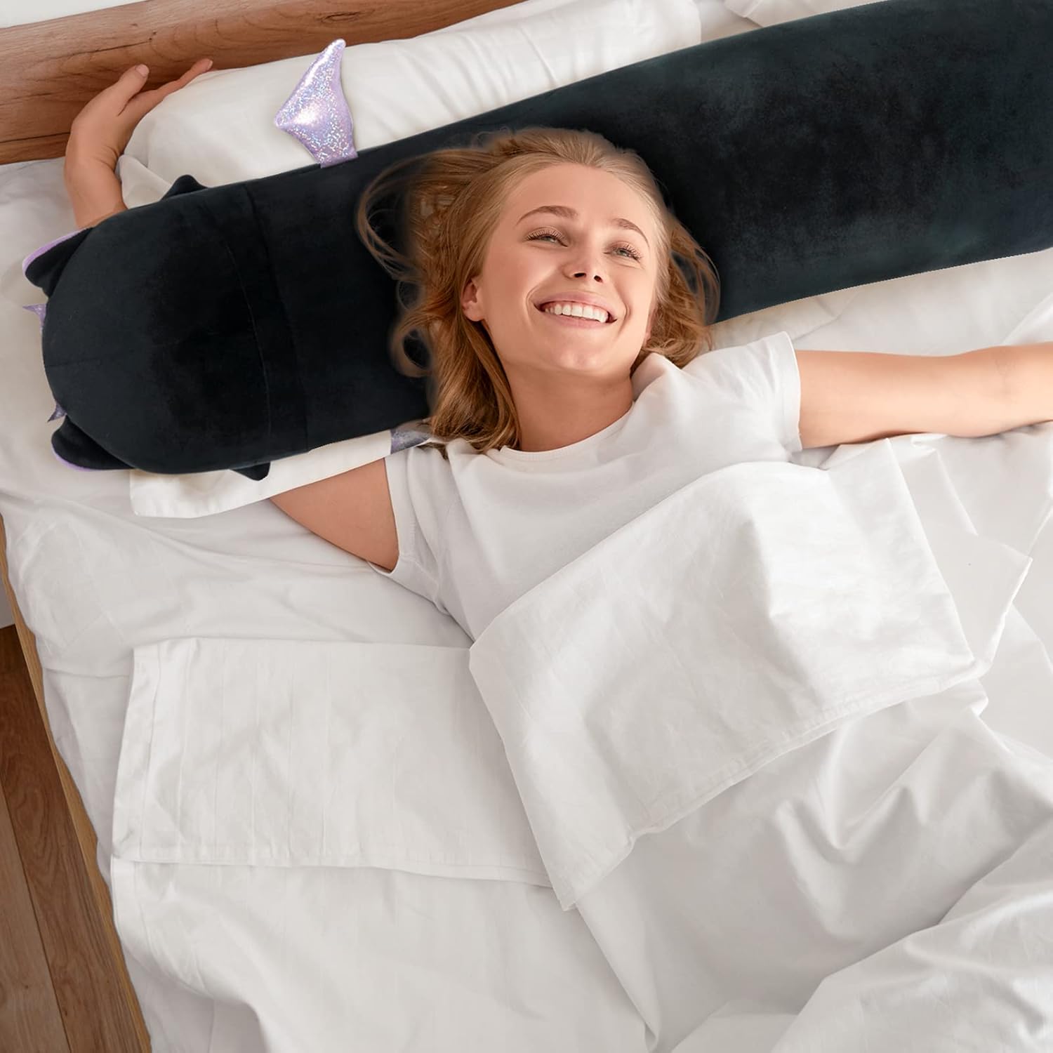 Long Cat Plush Body Pillow for Kids