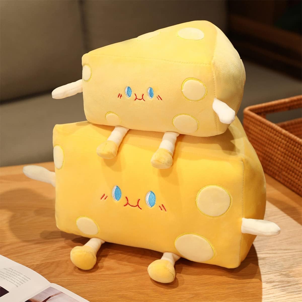 Cheese Stuffed Plush Pillow Toy
