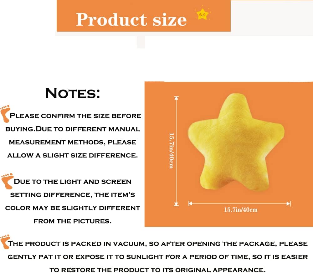 157 Star Shaped Plush Pillow Toy Decor Gift