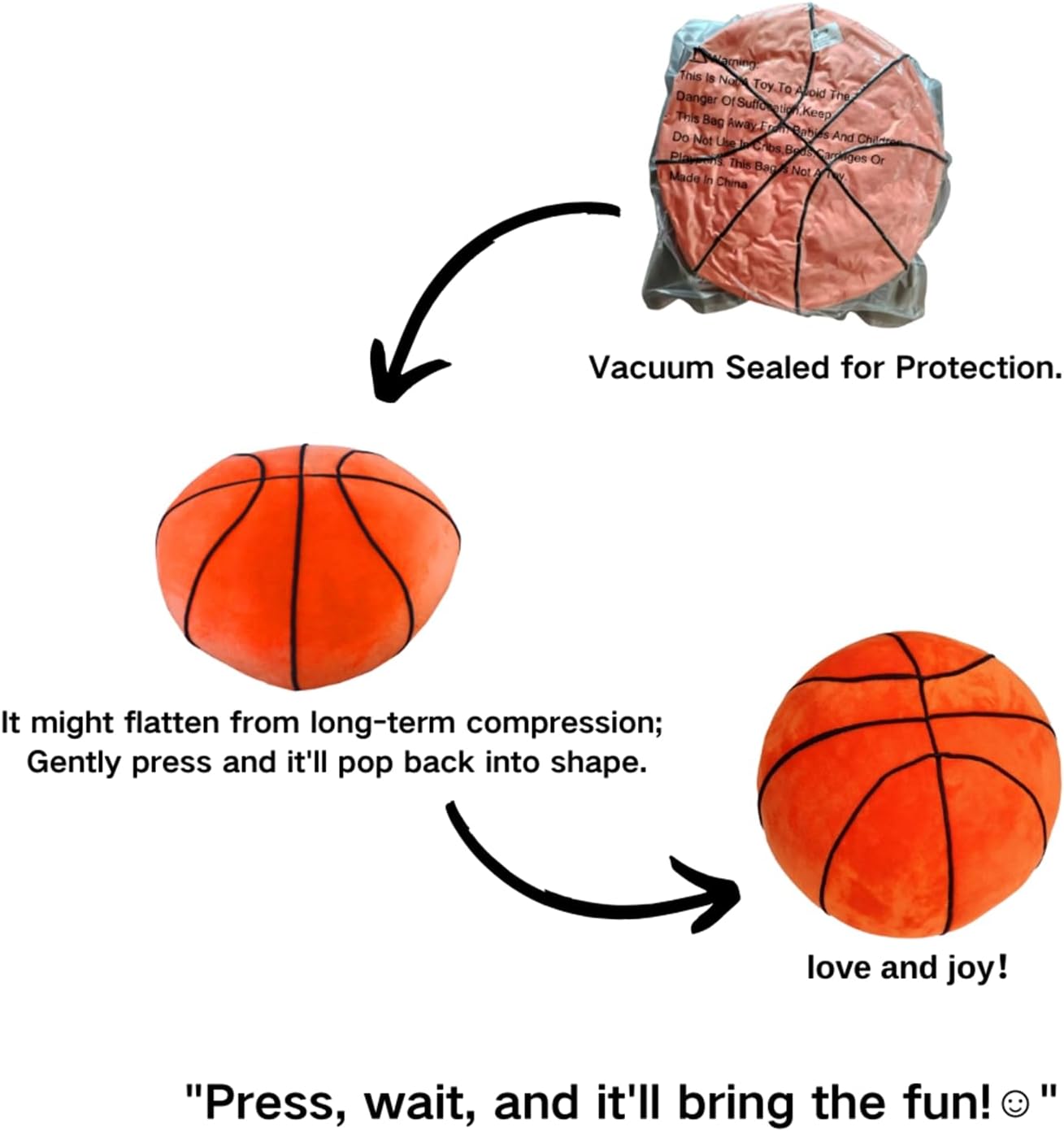 T Play Basketball Plush Pillow for Boys