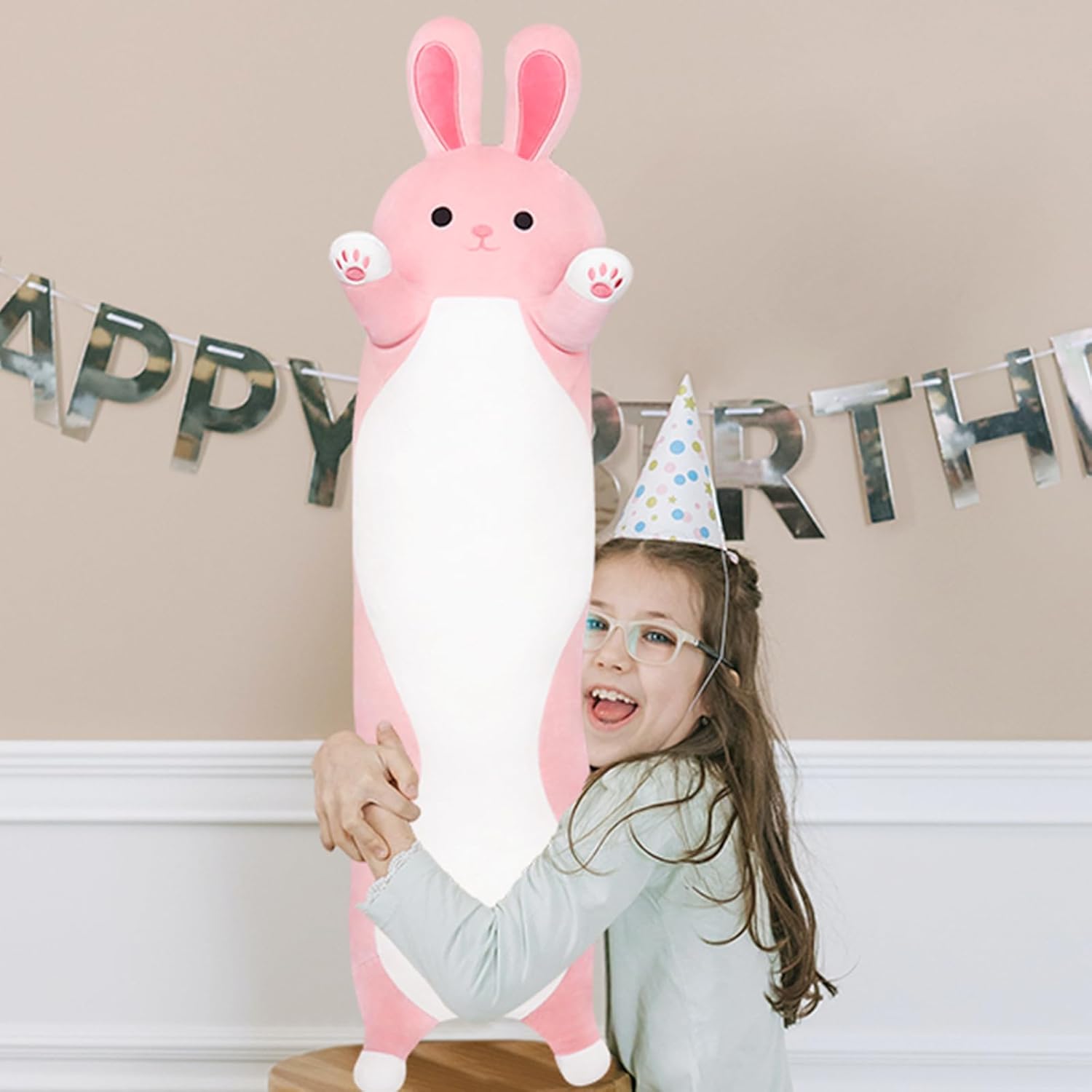 Sprinqdawin Long Rabbit Plush Pillow