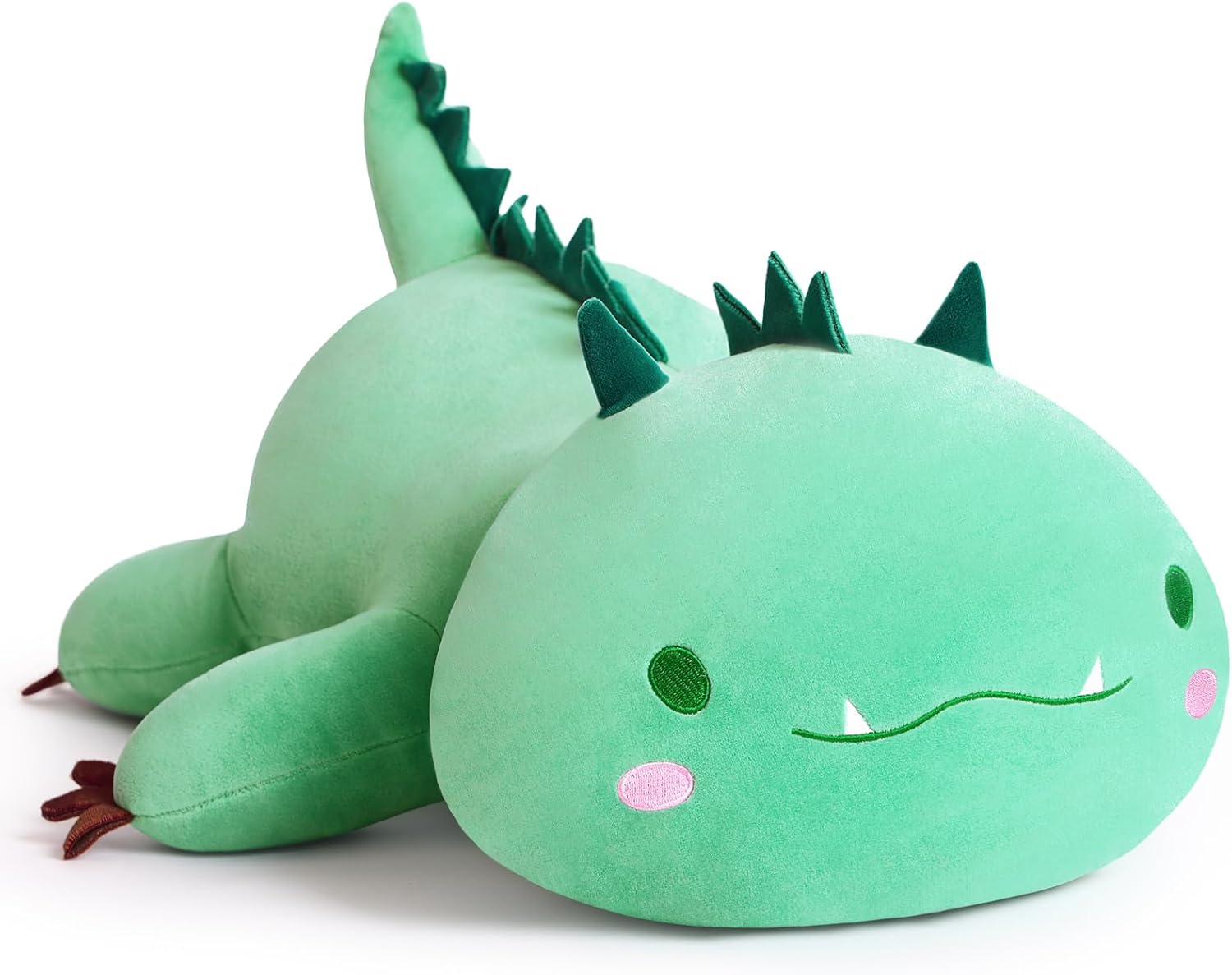 Cute Dinosaur Plush Pillow 20 Green