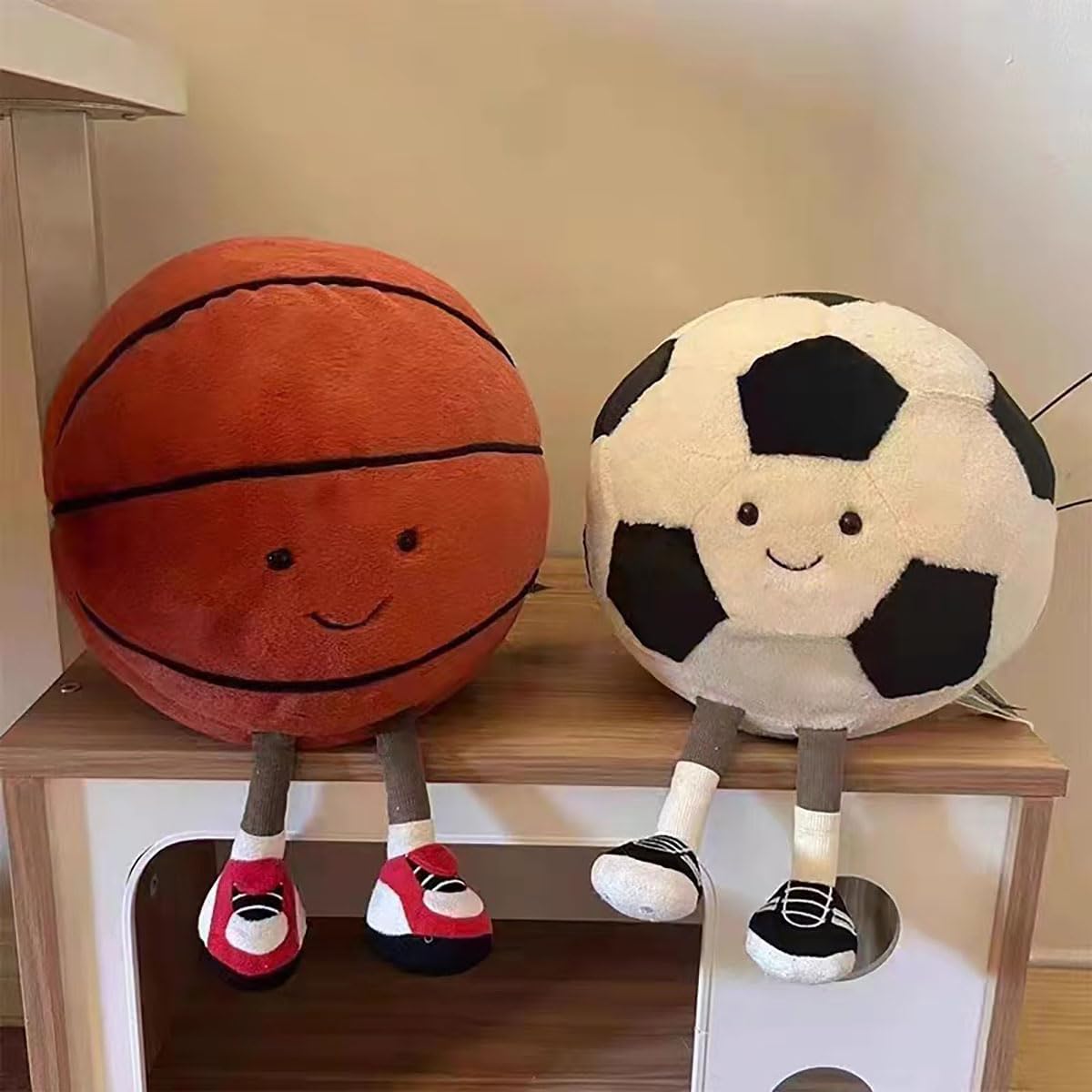 Cute Basketball Plush Toy for Kids Room Decor