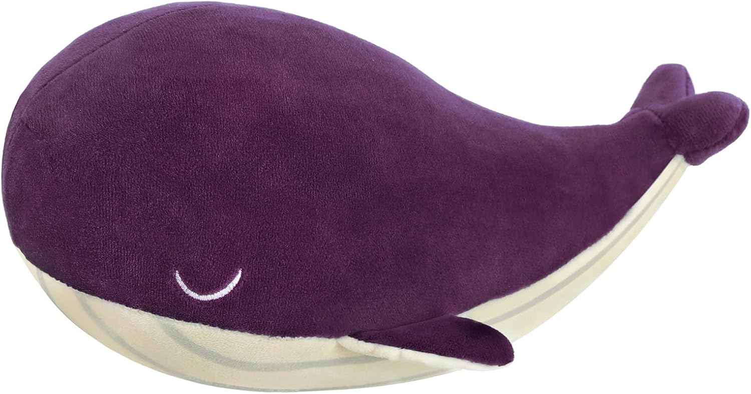MUPI Blue Whale Plush Pillow 10 Inch