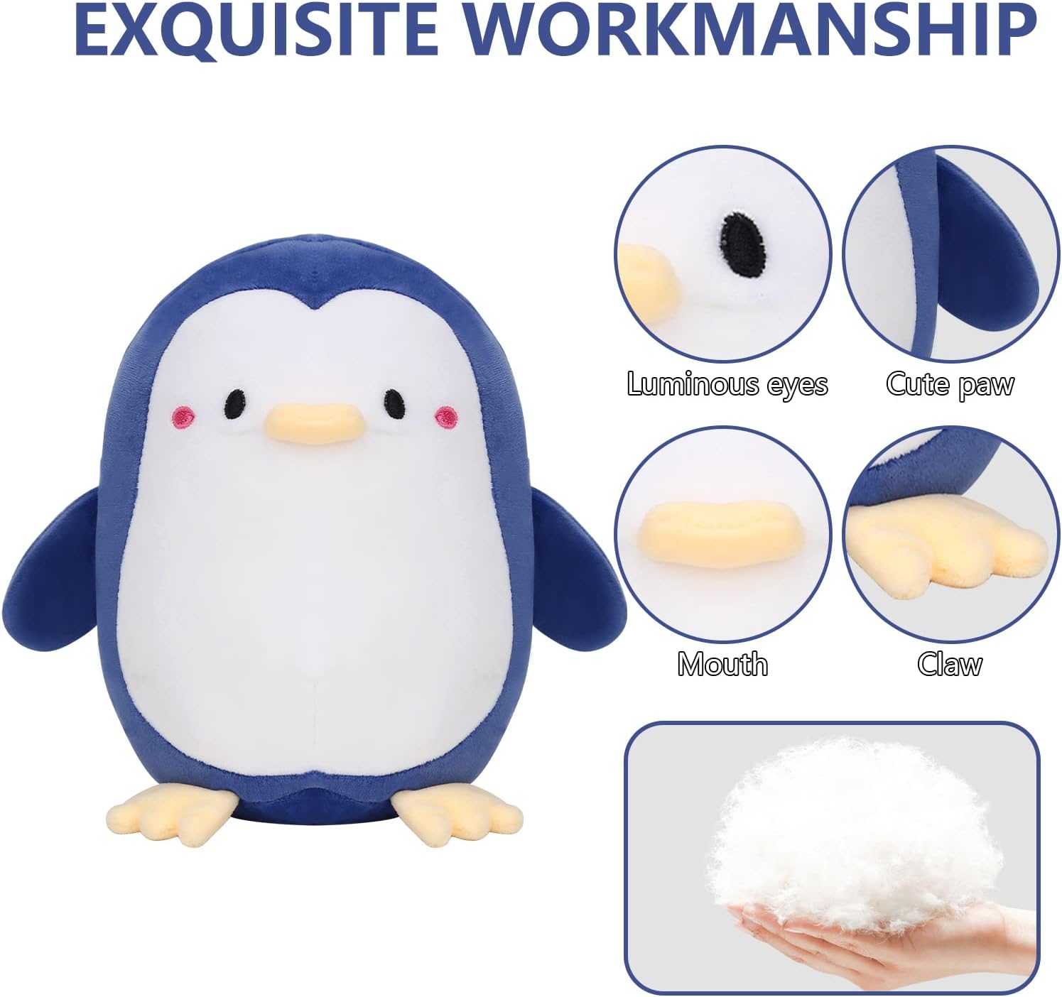 Small Soft Penguin Plush Pillow Toy