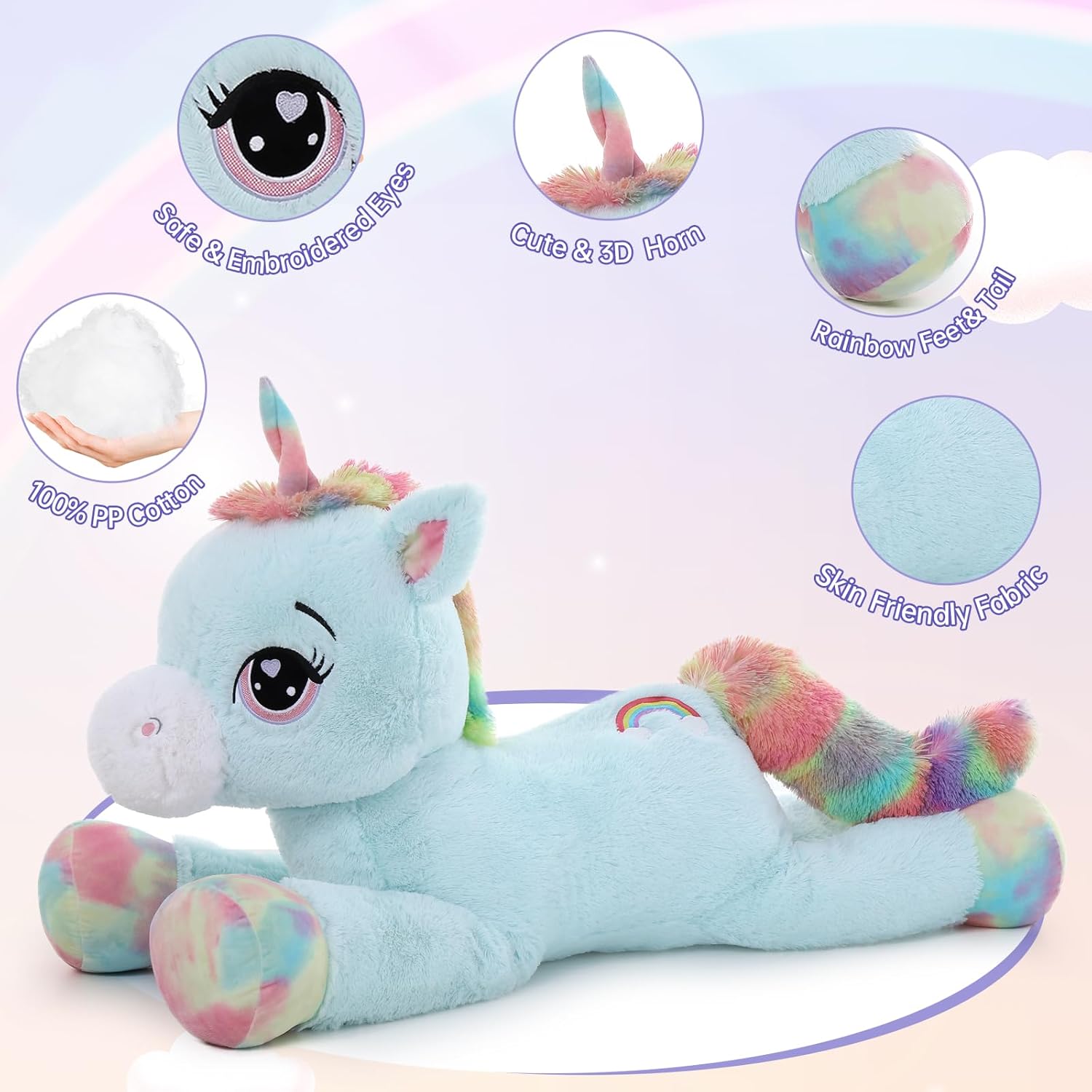MaoGoLan 43 Big Unicorn Plush Pillow